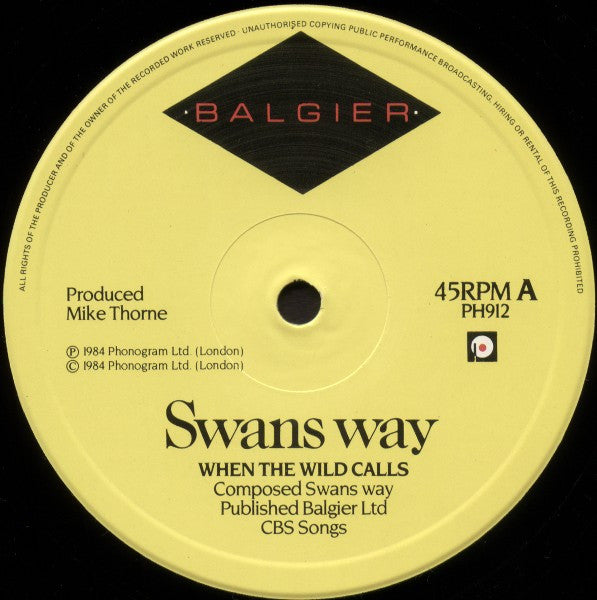 Swans Way : When The Wild Calls (12")