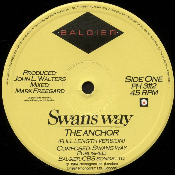 Swans Way : The Anchor (12")