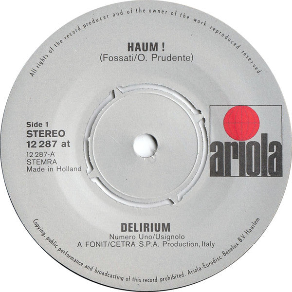 Delirium (5) : Haum! (7", Single)