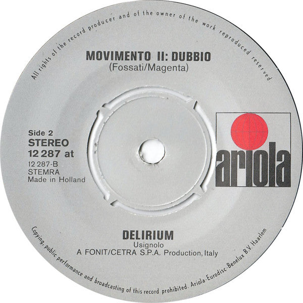 Delirium (5) : Haum! (7", Single)