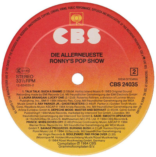 Various : Die Allerneueste… Ronny's Pop Show (LP, Comp)