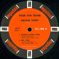 Archie Shepp : Four For Trane (LP, Album, Mono)