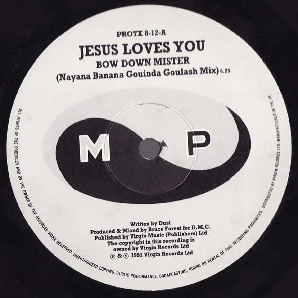Jesus Loves You : Bow Down Mister (Remix) (12")