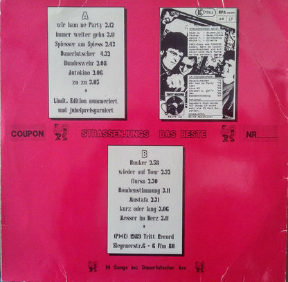 Strassenjungs : Das Beste (LP, Comp)