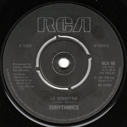 Eurythmics : Never Gonna Cry Again (7", Single)