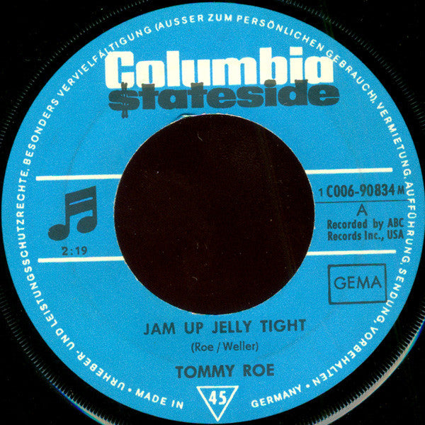 Tommy Roe : Jam Up Jelly Tight (7", Single)