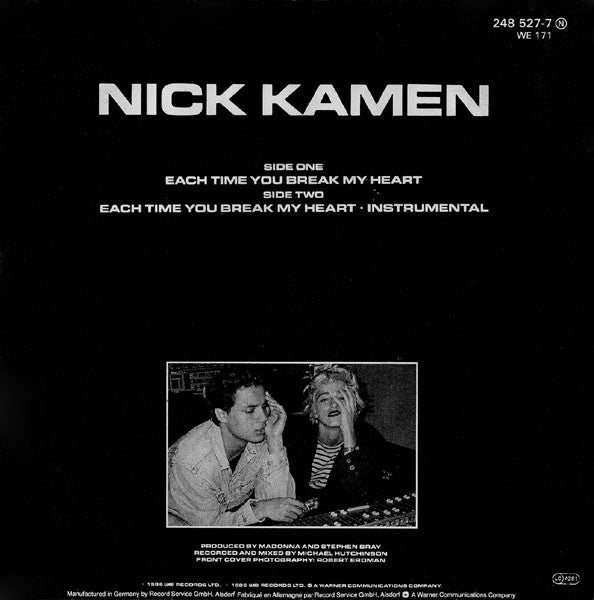 Nick Kamen : Each Time You Break My Heart (7", Single)