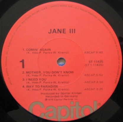 Jane : III (LP, Album)