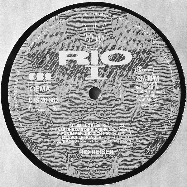 Rio Reiser : Rio I. (LP, Album)