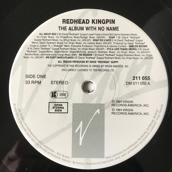 Redhead Kingpin And The FBI : The Album With No Name (LP, Album)