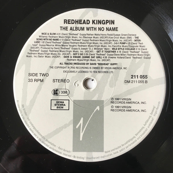 Redhead Kingpin And The FBI : The Album With No Name (LP, Album)