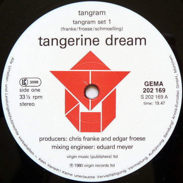 Tangerine Dream : Tangram (LP, Album, RE)