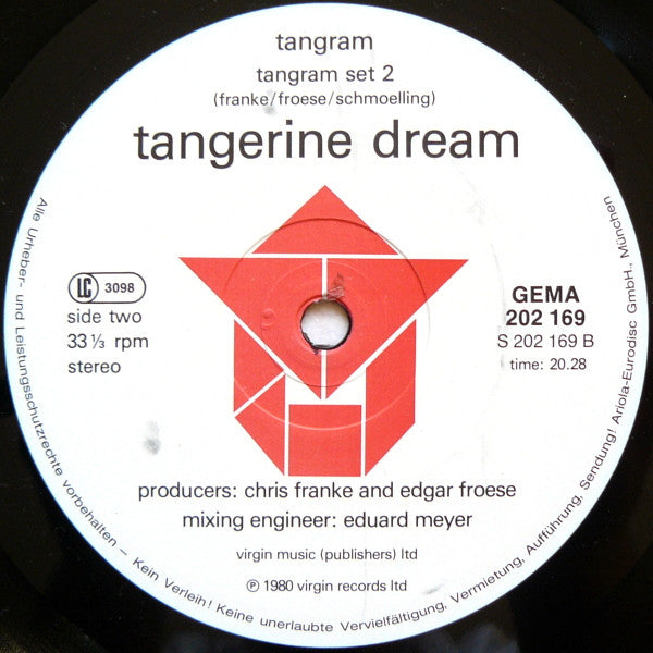 Tangerine Dream : Tangram (LP, Album, RE)
