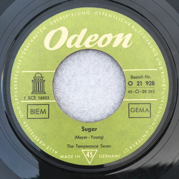 The Temperance Seven : Pasadena / Sugar (7", Single, Mono)