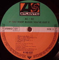 AC/DC : If You Want Blood (You've Got It) (LP, Album, RP)