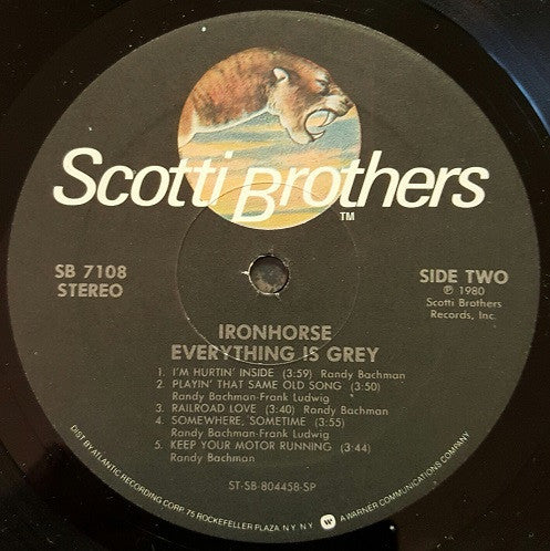 Ironhorse : Everything Is Grey (LP, Album, Spe)