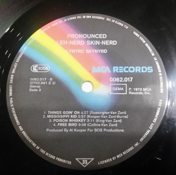 Lynyrd Skynyrd : (Pronounced 'Lĕh-'nérd 'Skin-'nérd) (LP, Album, Gat)