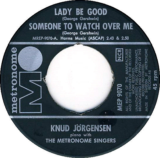 Knud Jörgensen : I Got Rhythm (7", EP)