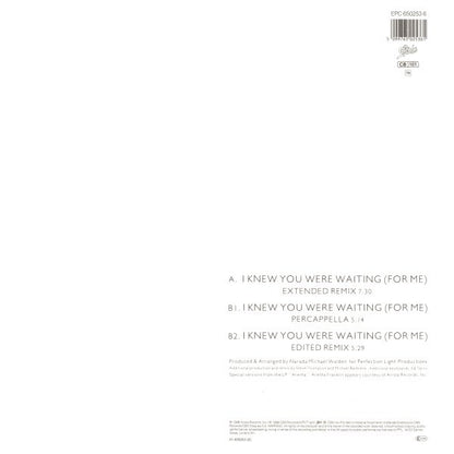 Aretha Franklin & George Michael : I Knew You Were Waiting (For Me) (12", Maxi)