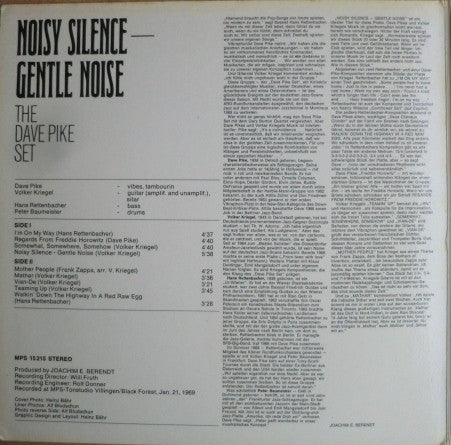 The Dave Pike Set : Noisy Silence — Gentle Noise (LP, Album)