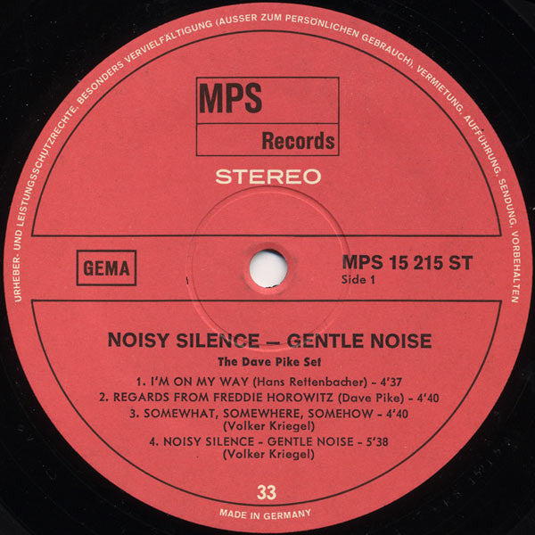 The Dave Pike Set : Noisy Silence — Gentle Noise (LP, Album)
