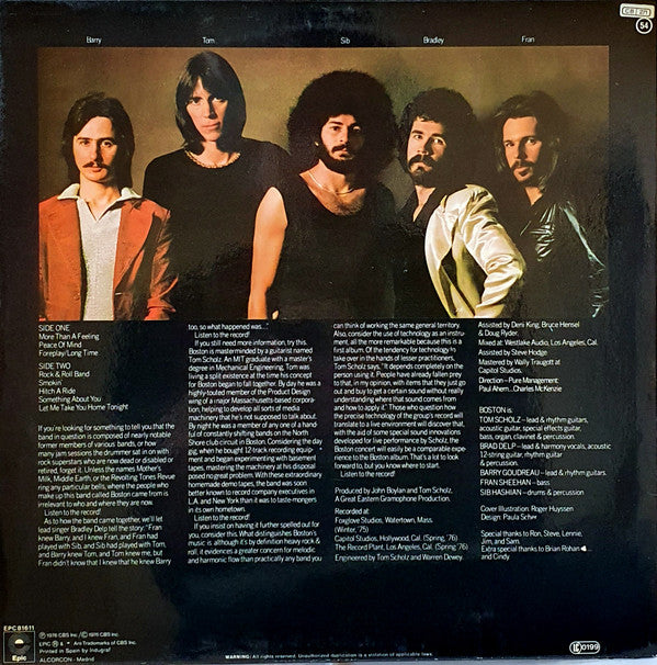 Boston : Boston (LP, Album, RE)