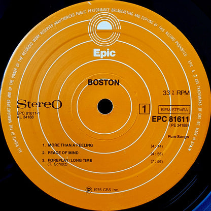 Boston : Boston (LP, Album, RE)
