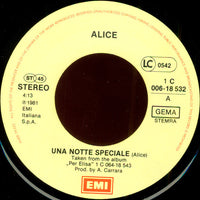 Alice (4) : Una Notte Speciale (7", Single)