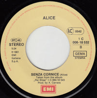 Alice (4) : Una Notte Speciale (7", Single)