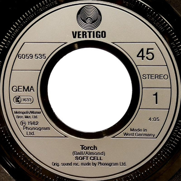 Soft Cell : Torch (7", Single)