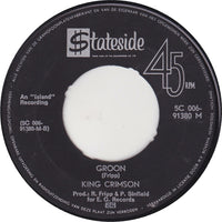 King Crimson : Cat Food / Groon (7", Single, Mono)