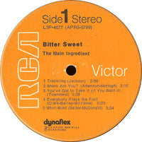 The Main Ingredient : Bitter Sweet (LP, Album, Hol)