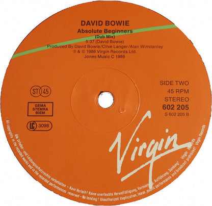 David Bowie : Absolute Beginners (12", Single)