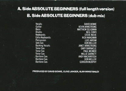 David Bowie : Absolute Beginners (12", Single)