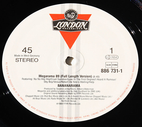 Bananarama : Megarama '89 (12")