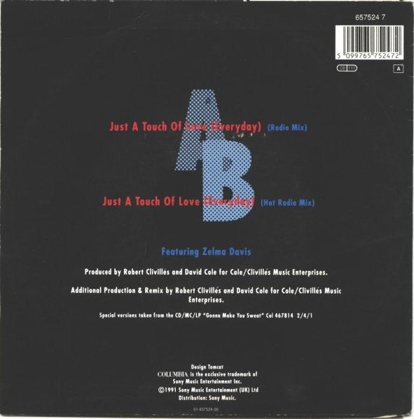 C&C Music Factory* : Just A Touch Of Love (Everyday) (7", Single)