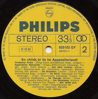 Various : Appenzeller Klänge - So Chiids Bi Ös Im Appezellerland! (LP)