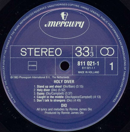 Dio (2) : Holy Diver (LP, Album)