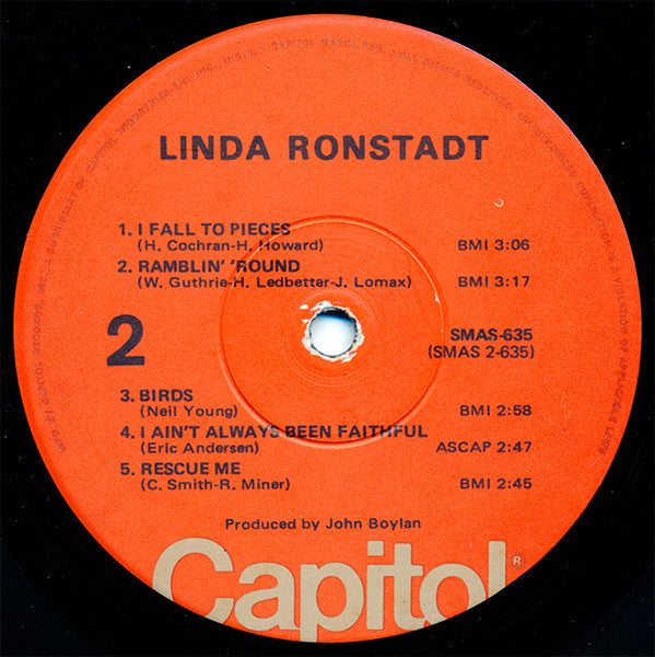 Linda Ronstadt : Linda Ronstadt (LP, Album, RE, Win)