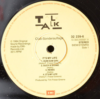 Talk Talk : It's My Life (LP, Album, Club)
