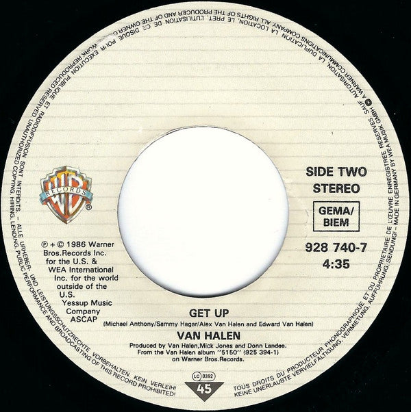 Van Halen : Why Can't This Be Love (7", Single)