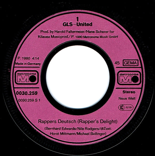 G.L.S.-United : Rapper's Deutsch (7", Single)