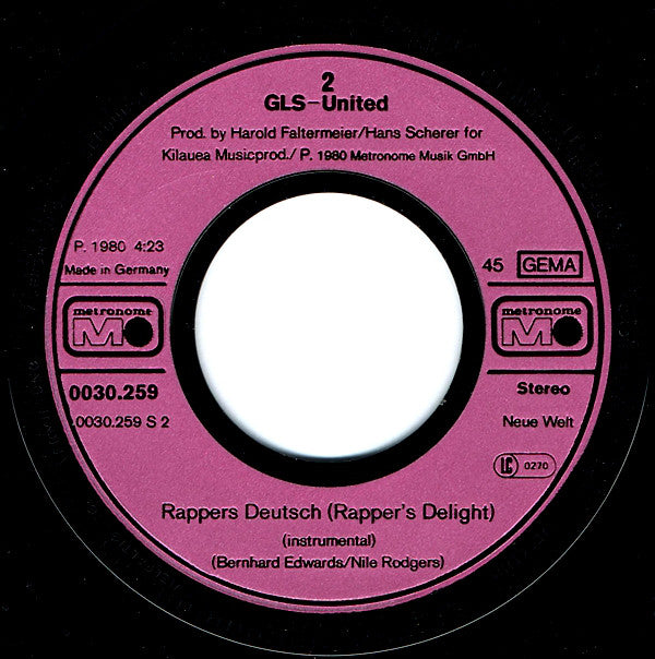 G.L.S.-United : Rapper's Deutsch (7", Single)