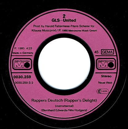 G.L.S.-United : Rapper's Deutsch (7", Single)