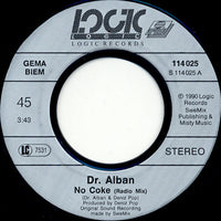 Dr. Alban : No Coke (7", Single)