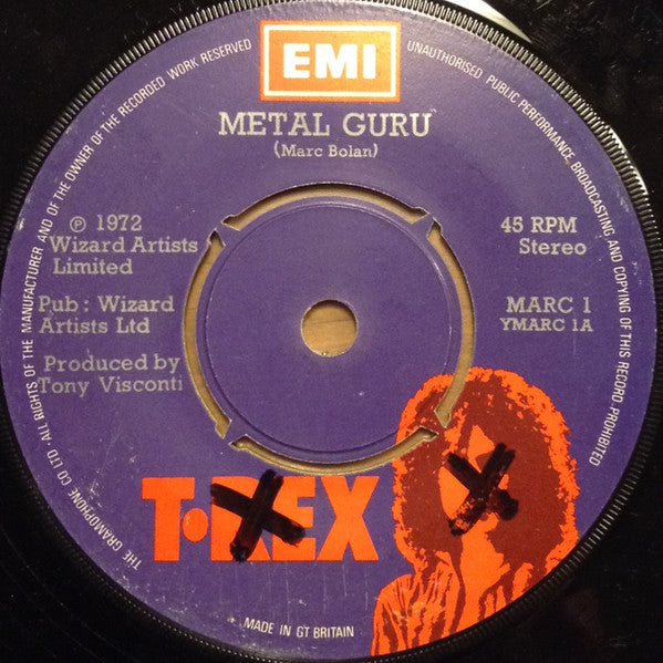 T•Rex* : Metal Guru (7", Maxi, 4 P)