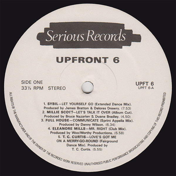 Various : Upfront 6 - The Cat's Whiskers (LP, Comp)