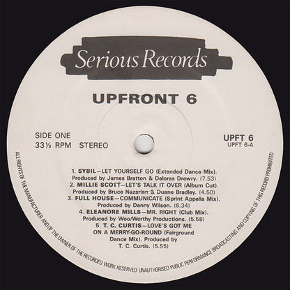 Various : Upfront 6 - The Cat's Whiskers (LP, Comp)