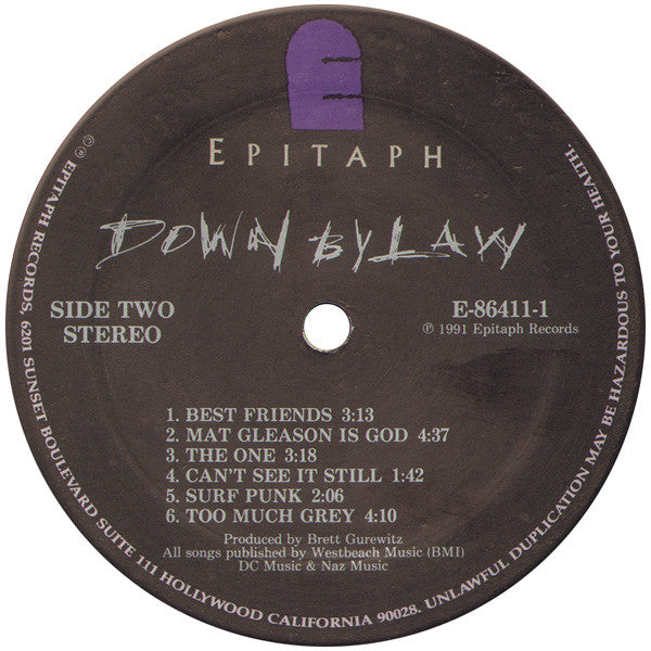 Down By Law (2) : Down By Law (LP, Album)