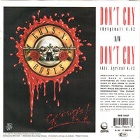Guns N' Roses : Don't Cry (7", Single)